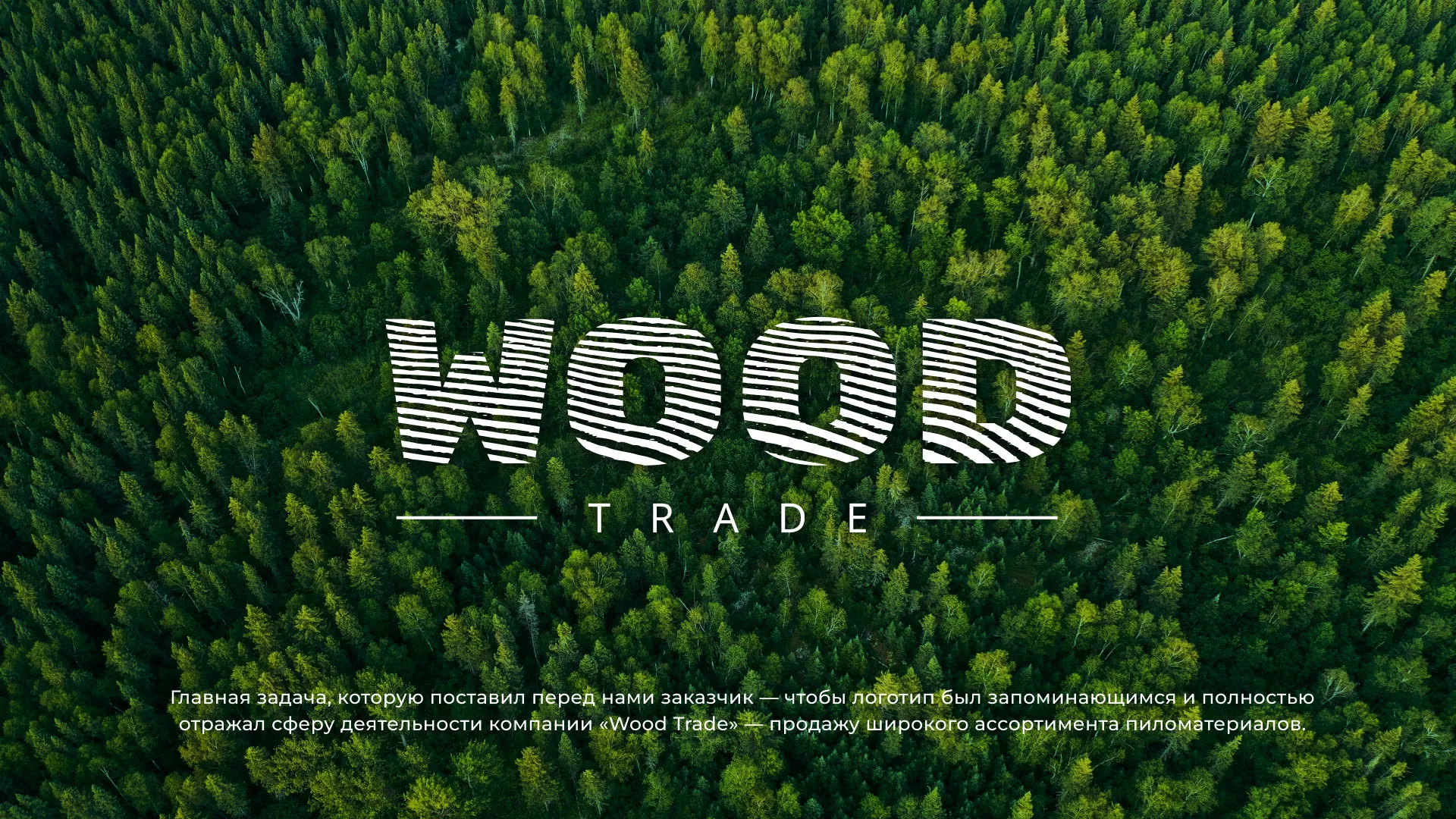 Разработка логотипа для компании «Wood Trade» в Жигулёвске