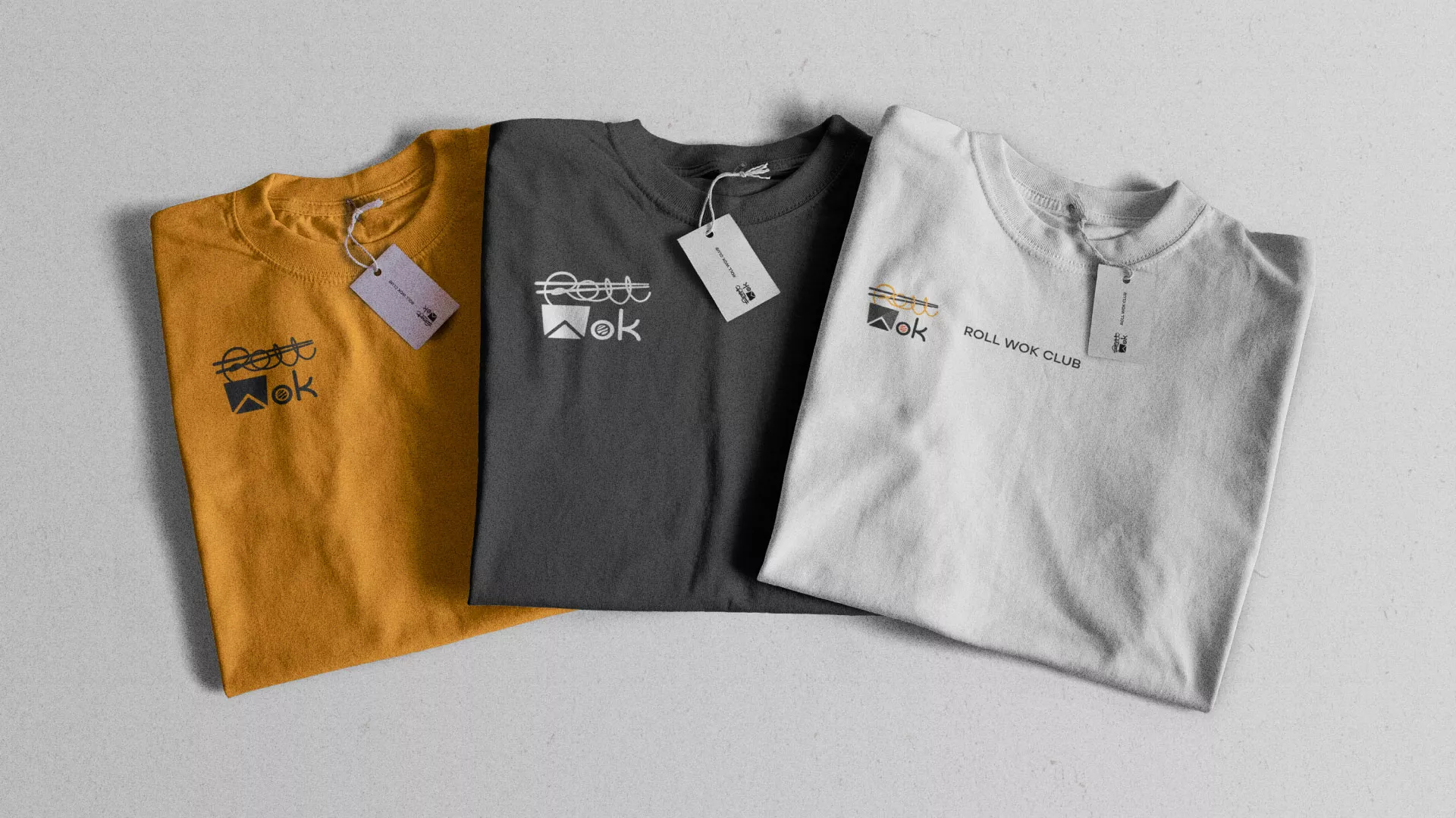 Разработка логотипа суши-бара «Roll Wok Club» в Жигулёвске