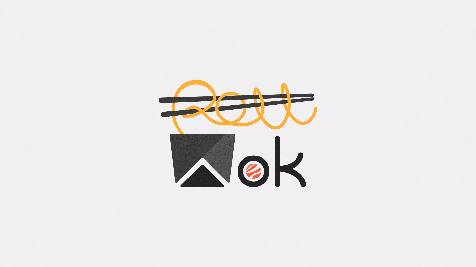 Разработка логотипа суши-бара «Roll Wok Club» в Жигулёвске