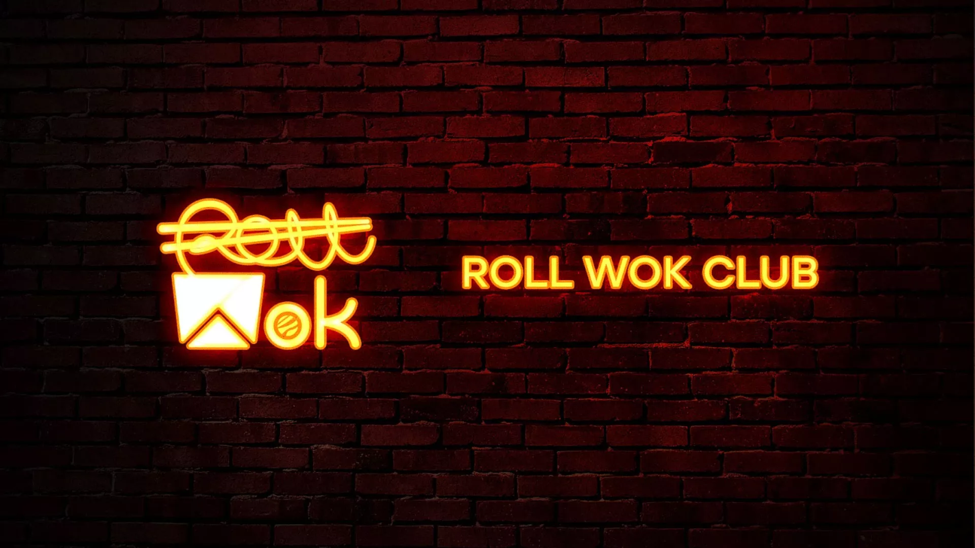 Разработка интерьерной вывески суши-бара «Roll Wok Club» в Жигулёвске