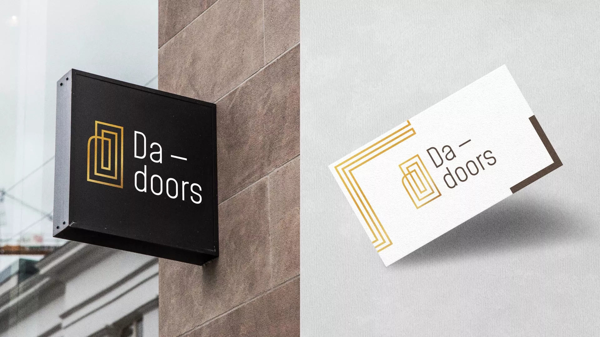 Разработка логотипа для компании «DA-DOORS» в Жигулёвске